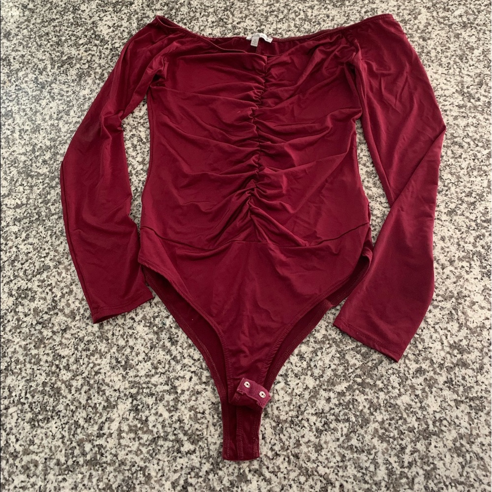 🤩Charlotte Russe long sleeve blouse body suit. Gently worn.